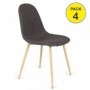 Pack 4 Cadeiras Córdoba (Cinza Escuro)