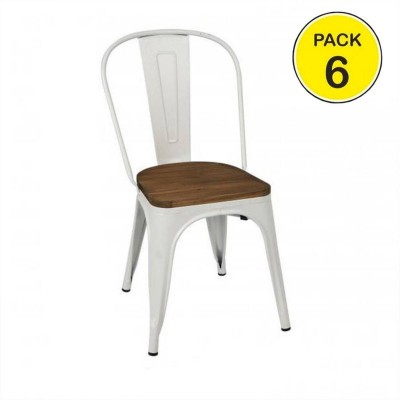 Pack 6 Cadeiras Liv (Branco)