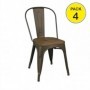 Pack 4 Cadeiras Liv (Cinza Escuro)