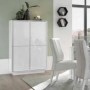 Mueble Auxiliar 4 Puertas Ice Blanco Brillo