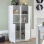 Mueble Auxiliar 4 Puertas Ice Blanco Brillo