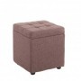 Puff c/ Baú Estofado Ives