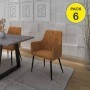 Pack 6 Cadeiras Nova (Veludo Bege)