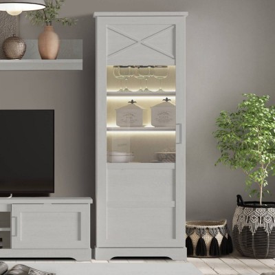 Cristaleira Alta 1 Porta L69 (c/ Luz LED)