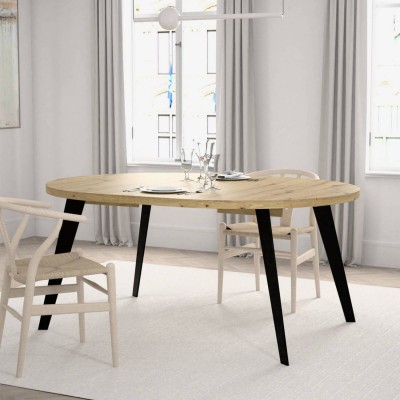 Mesa de Jantar Extensível Oval L4