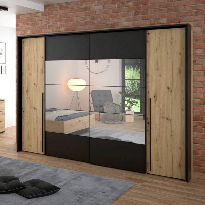 Roupeiro 2 Portas de Bater + 2 Portas de Correr B24