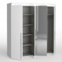 Armario 4 Puertas Batientes c/ Espejo Lice