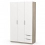 Roupeiro 3 Portas de Bater + 2 Gavetas Ghost