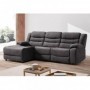 Sofá 2L + Chaise Long Relax c/ Função Elétrica e Manual Luxor (270x155cm)