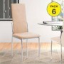 Pack de 6 Sillas Sakura (Beige)