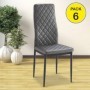 Pack de 6 Sillas Marmol Gris
