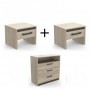 Paquete de 2 Mesas de Noche + Cómoda Watson 2