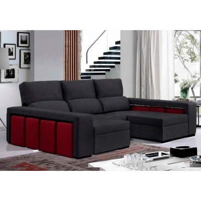 Sofá 1L c/ Dupla Chaise Mozart (275x155cm)