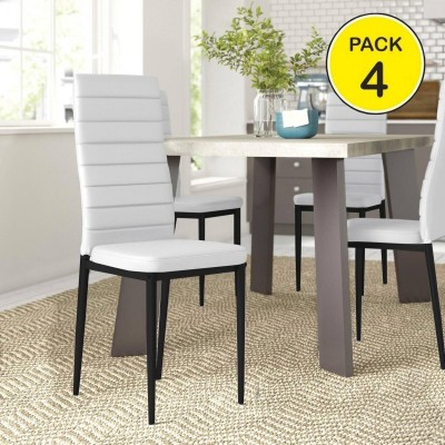 Pack de 4 Sillas Emi (Blanco)