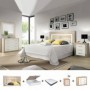 Pack Dormitorio Lara c/ Canapé (Cambria/Blanco) + Colchón Doctor Back Premium 17HR (190x150cm)