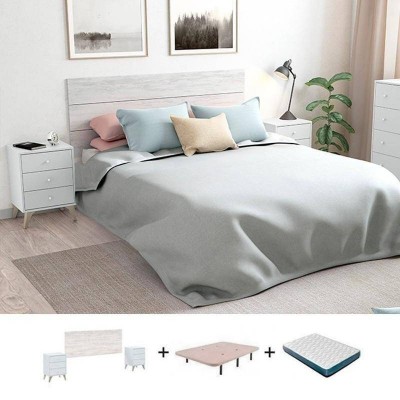 Pack Dormitorio Completo Sweet c/ Somier Tapizado + Colchón Doctor Back Premium 17HR (190x150cm)