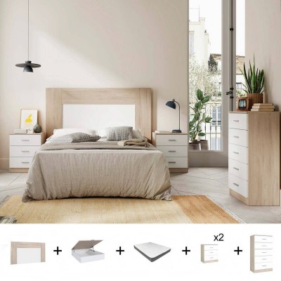 Pack Dormitorio Completo Couple c/ Canapé + Colchón Premium 17HR (190x150cm)