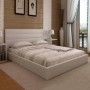 Pack Cama New York (Branca) + Estrado + Colchão Premium 17HR (200x160cm)