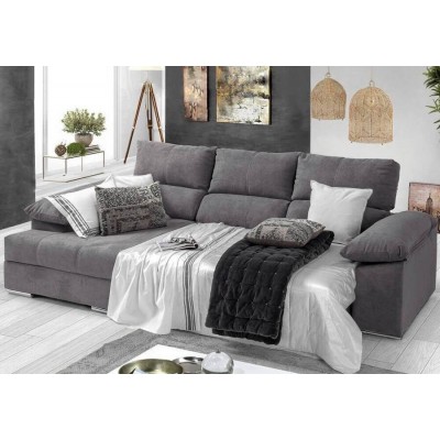 Sofá 2L + Chaise Long c/ Cama Logan (280x134cm)