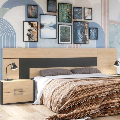 Cabecero Diana Jackson/Grafito 250cm