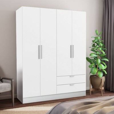 Armario 4 Puertas Batientes + 2 Cajones Glory