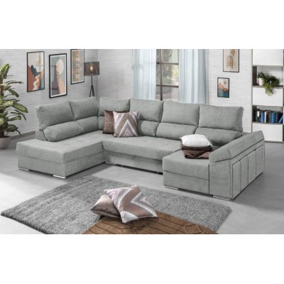 Sofá Esquina c/ Chaise Long y Cama Elvis Presley (350x200X150cm)