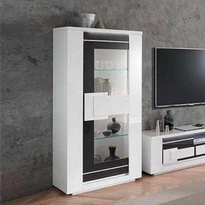 Elemento Cristaleira 1 Porta Bellariva Lacada (c/ Luz LED)