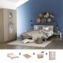 Pack Dormitorio Completo Pricy c/ Armario + Somier (200x140cm)