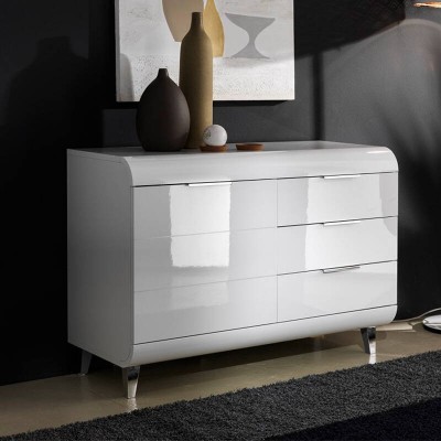 Aparador 1 Porta + 3 Gavetas Vega Lacado