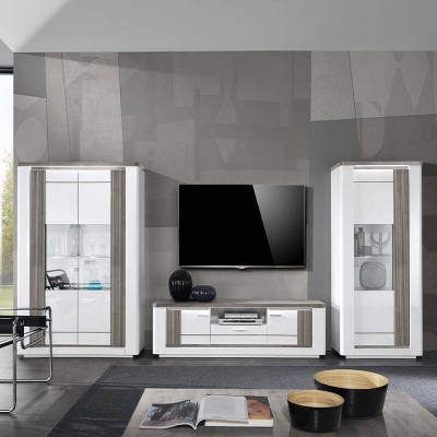 Estante Completa Bellaria Lacada (c/ Luz LED)