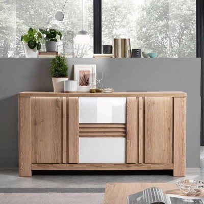 Aparador 3 Portas Palazzo Lacado (c/ Luz LED)