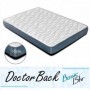Pack Cama Lyon (s/ Cajones) Blanco Mate + Somier + Colchón Basic 15HR (190x150cm)