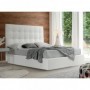 Pack Cama Armani 200x160 Branca + Estrado + Colchão Visco Carbono 26HR