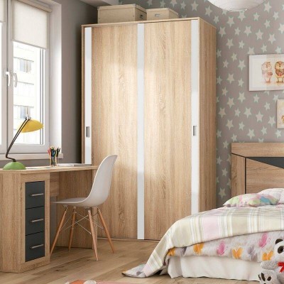 Armario 2 Puertas Correderas Lara Juvenil