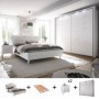 Pack Dormitorio Completo Nivea c/ Armario + Somier (200x160cm)