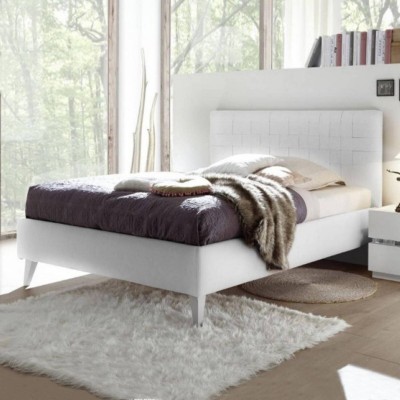 Pack Cama Marte (Blanca) + Somier+ Colchón Basic 15HR (200x160cm)