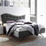 Pack Cama Onda (Gris) + Somier + Colchón Basic 15HR (200x160cm)