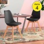 Pack de 4 Sillas Malmo Negra