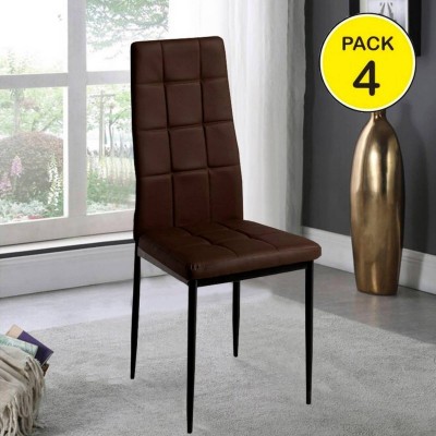 Pack de 4 Sillas Alexia Choco