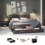 Pack Dormitorio Completo Richmond c/ 2 Mesitas de Noche + Somier (200x160cm)
