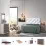 Pack dormitorio Completo Monika/Texas c/ Cómoda + Somier (200x160cm)