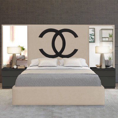 Cabecero Tapizado Largo c/ Espejo Clock & Clock XL