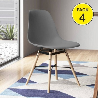 Pack de 4 Sillas Jena (Gris Oscuro)