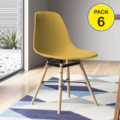 Pack de 6 Sillas Jena (Amarillo)