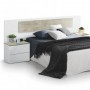 Pack Dormitorio Completo Aikos c/ Sinfonier (Blanco Artic/Roble Alaska) + Somier + Colchón Premium 17HR (190x150cm)