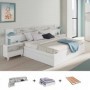 Pack Dormitorio Completo Vintage c/ Cama Kendra + Somier (190x150cm)