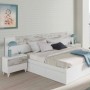 Pack Dormitorio Completo Vintage c/ Cama Kendra + Somier (190x150cm)