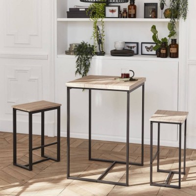 Mesa Alta c/ 2 Taburetes Dock