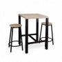 Mesa de Bar c/ 2 Taburetes Dock