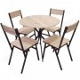 Mesa de Cocina Redonda c/ 4 Sillas Dock
